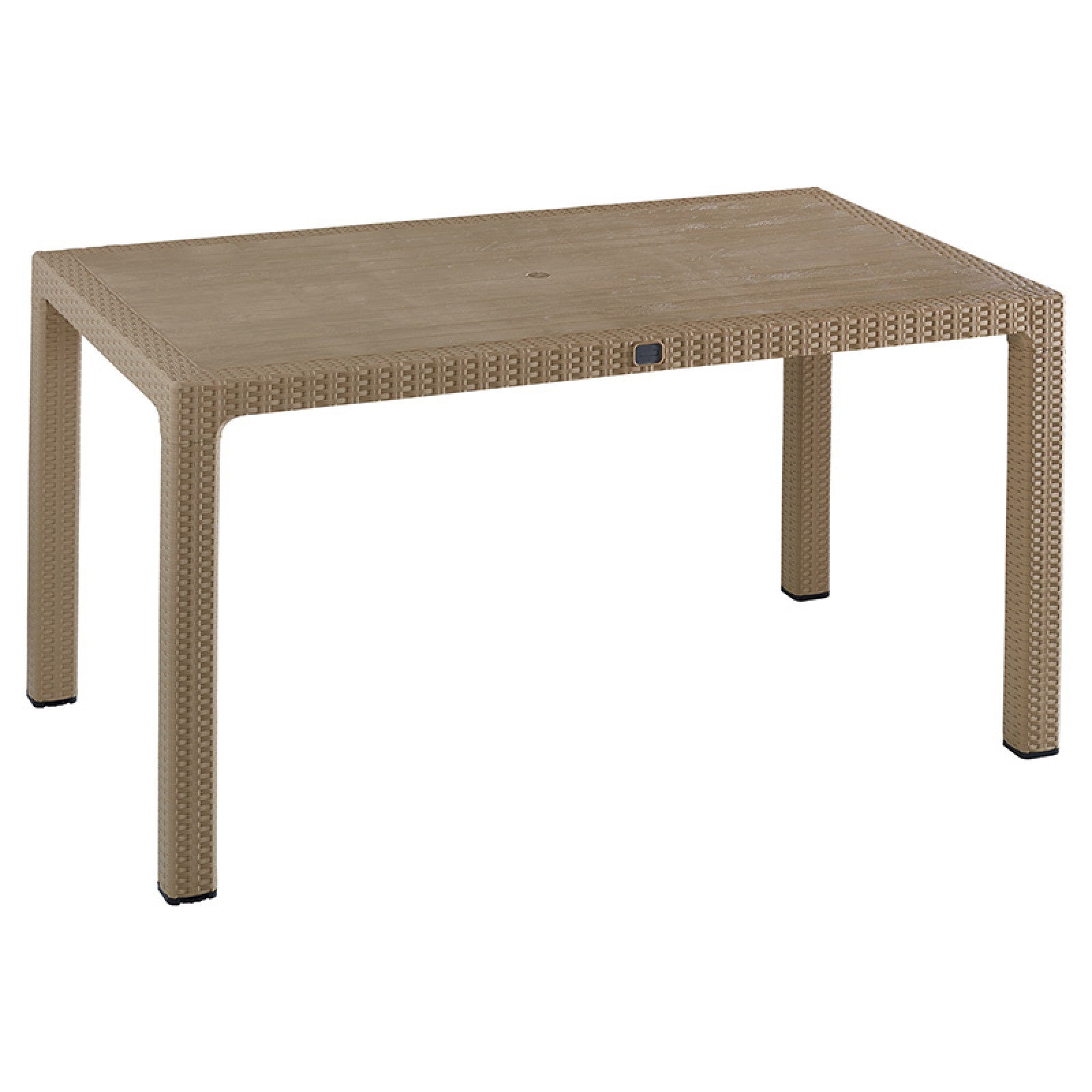 Μοντέρνο Τραπέζι Explore με UV protection PP cappucino 150x90x73.5εκ