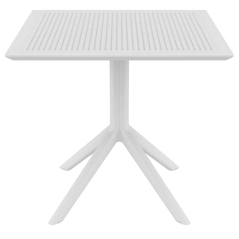 SKY WHITE 80X80X74εκ. ΤΡΑΠΕΖΙ ΠΟΛ/ΝΙΟΥ