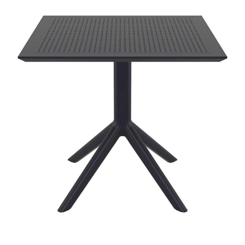SKY BLACK 80X80X74εκ. ΤΡΑΠΕΖΙ ΠΟΛ/ΝΙΟΥ