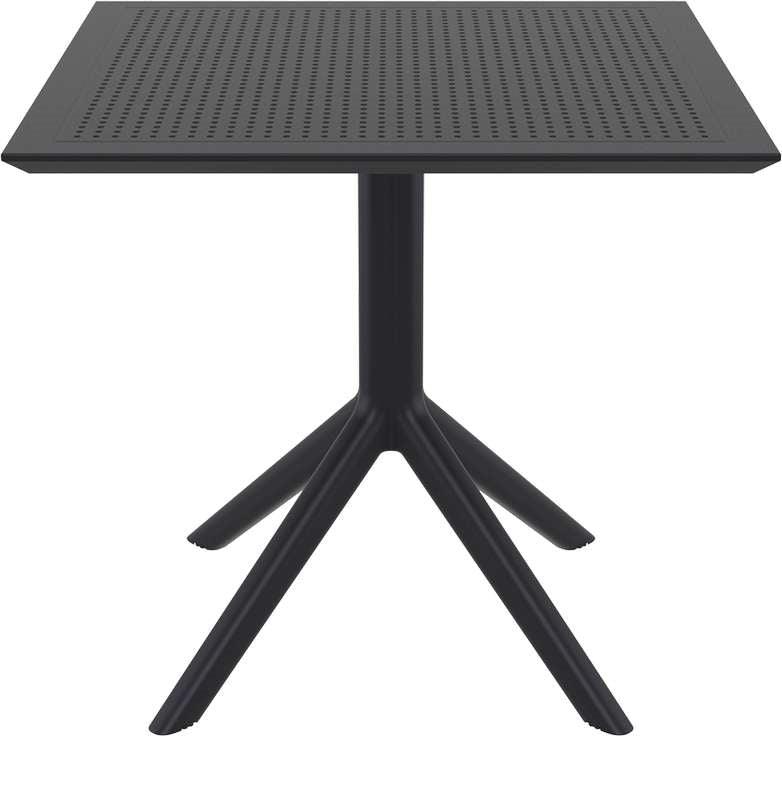 SKY BLACK 80X80X74εκ. ΤΡΑΠΕΖΙ ΠΟΛ/ΝΙΟΥ