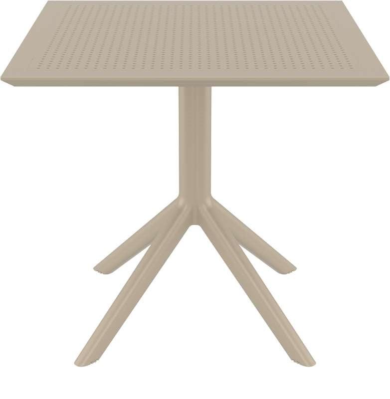 SKY TAUPE 80X80X74εκ. ΤΡΑΠΕΖΙ ΠΟΛ/ΝΙΟΥ