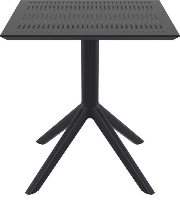 SKY BLACK 70X70X74εκ. ΤΡΑΠΕΖΙ ΠΟΛ/ΝΙΟΥ
