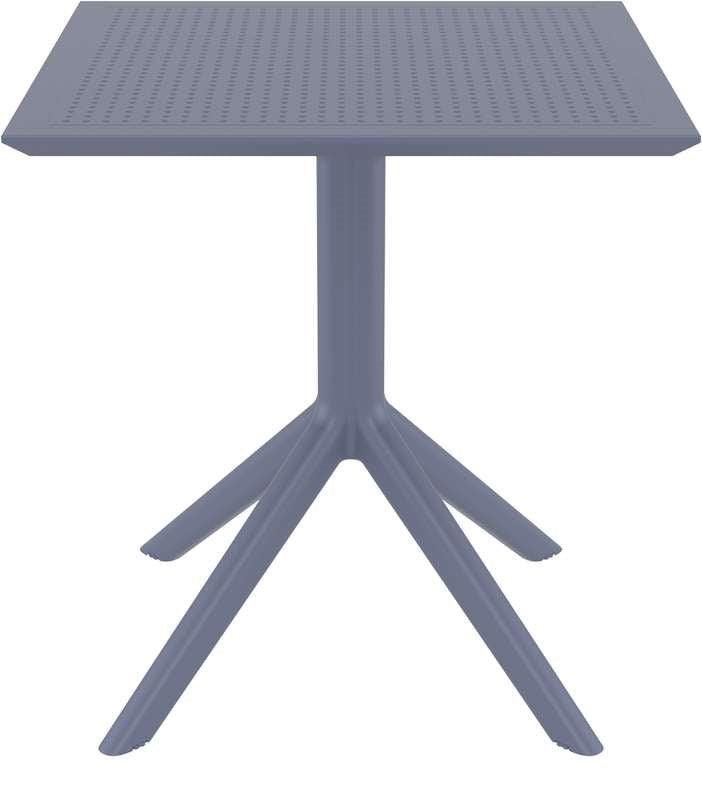 SKY DARK GREY 70X70X74εκ. ΤΡΑΠΕΖΙ ΠΟΛ/ΝΙΟΥ