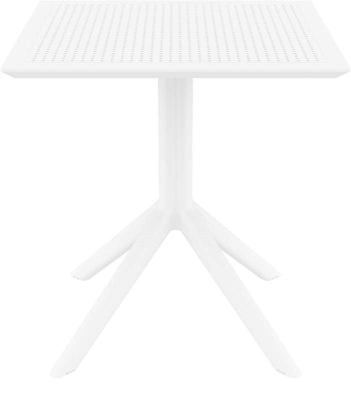 SKY WHITE 70X70X74εκ. ΤΡΑΠΕΖΙ ΠΟΛ/ΝΙΟΥ