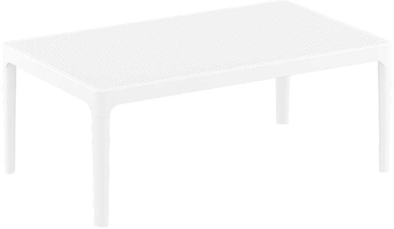 SKY WHITE 100Χ60Χ40εκ. ΤΡΑΠΕΖΙ ΠΟΛ/ΝΙΟΥ