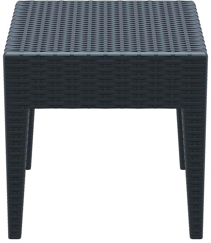 MIAMI DARK GREY ΤΡΑΠΕΖΙ 45Χ45Χ45εκ. ΠΟΛ/ΝΙΟΥ