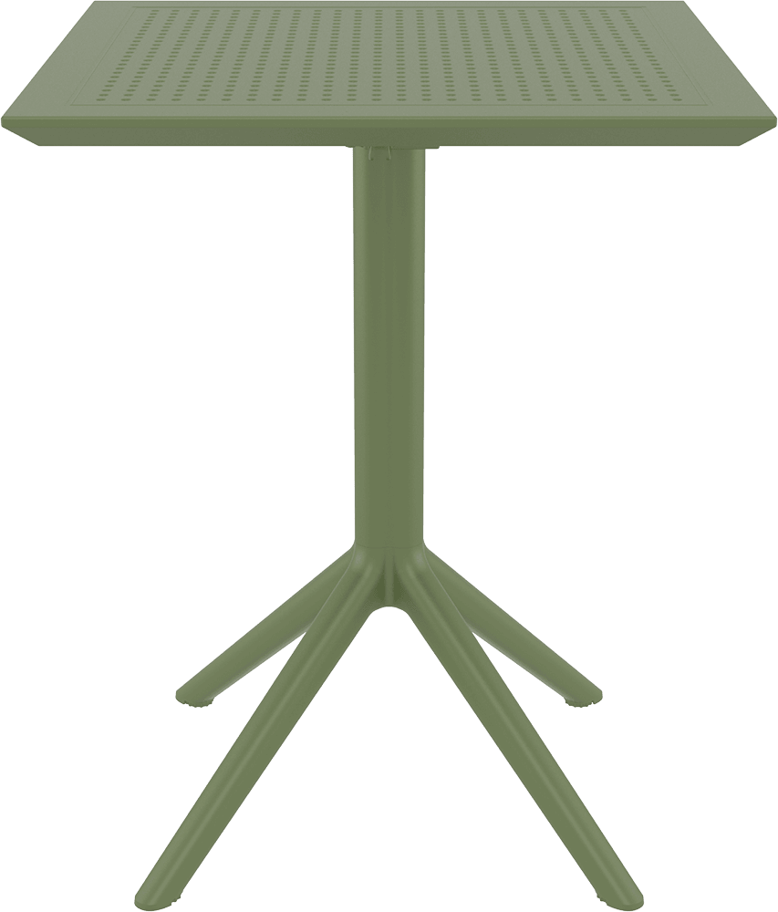 SKY OLIVE GREEN 60Χ60X74εκ. ΤΡΑΠΕΖΙ ΠΤΥΣ/ΝΟ ΠΟΛ/ΝΙΟΥ