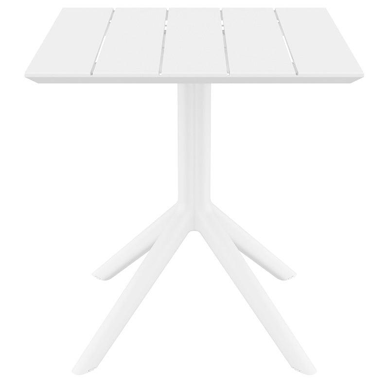 PARIS WHITE 70X70X74εκ. ΤΡΑΠΕΖΙ ΠΟΛ/ΝΙΟΥ