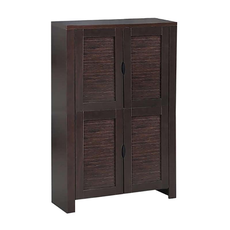 Παπουτσοθήκη Wenge 80Χ32Χ127εκ. Με 4 Πόρτες 4 Ράφια
