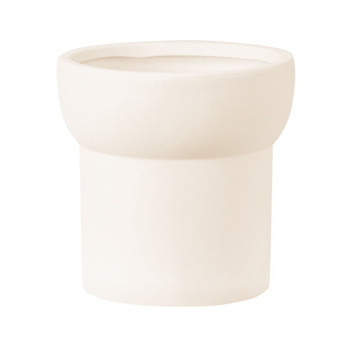 Artificial Garden Mallorca Πήλινο Κεραμικό Κασπώ Γλάστρα - Flower Pot Μπεζ Φ14Cm X Υ14Cm