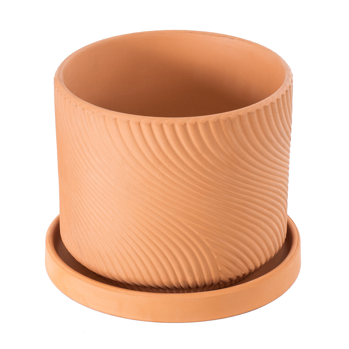 Artificial Garden Astypalaia Πήλινο Κεραμικό Κασπώ Γλάστρα - Flower Pot Κεραμιδί Φ18Cm X Υ16Cm