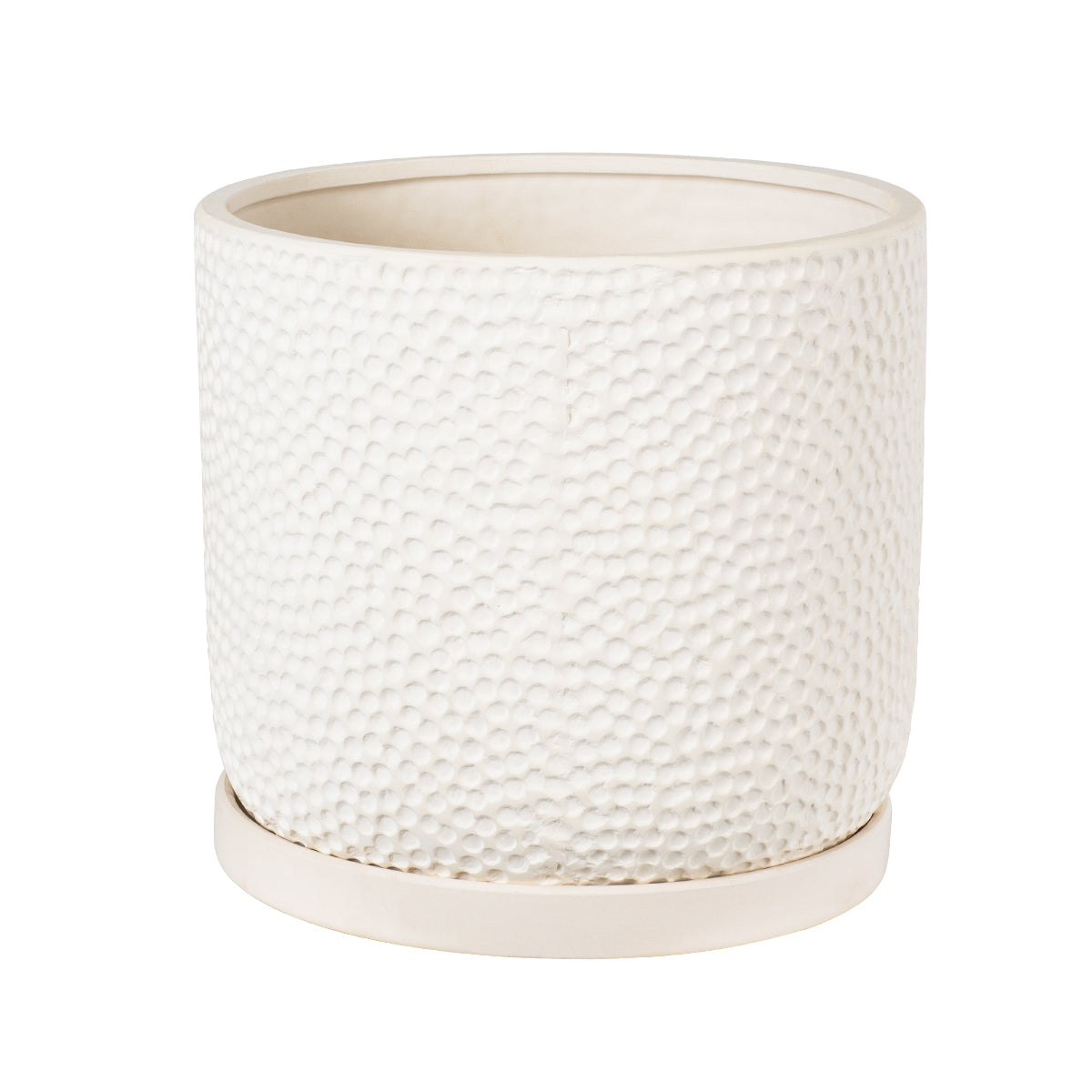 Artificial Garden Parga Πήλινο Κεραμικό Κασπώ Γλάστρα - Flower Pot Μπεζ Φ23Cm X Υ20.5Cm
