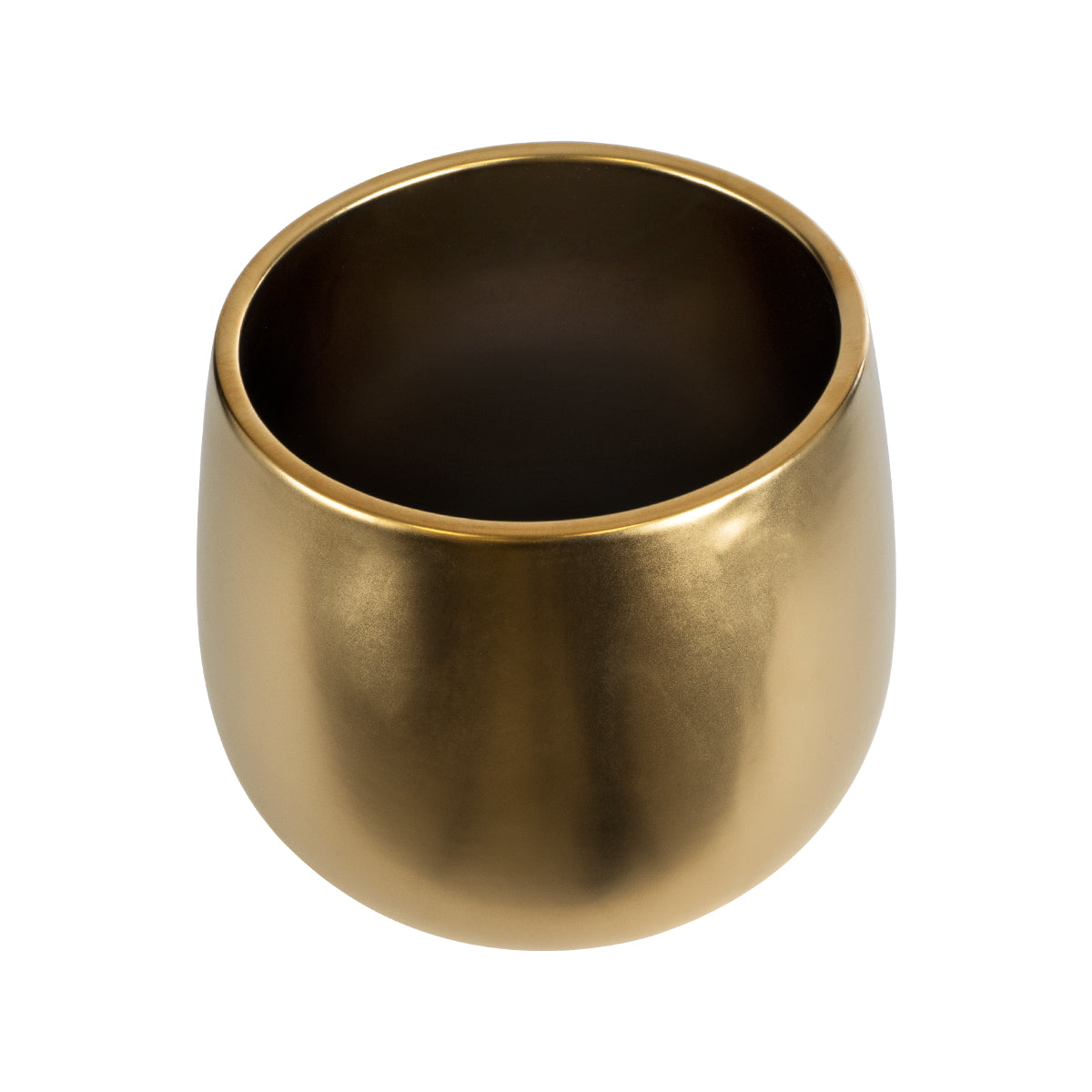 Artificial Garden Sidney Διακοσμητικό Κεραμικό Κασπώ Γλάστρα - Flower Pot Χρυσό Φ16 X Υ13Cm