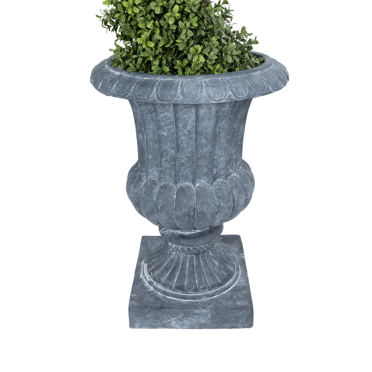 Artificial Garden Alcazar Επιδαπέδιο Πολυεστερικό Τσιμεντένιο Κασπώ Γλάστρα - Flower Pot Γκρι Φ38 X Υ51Cm