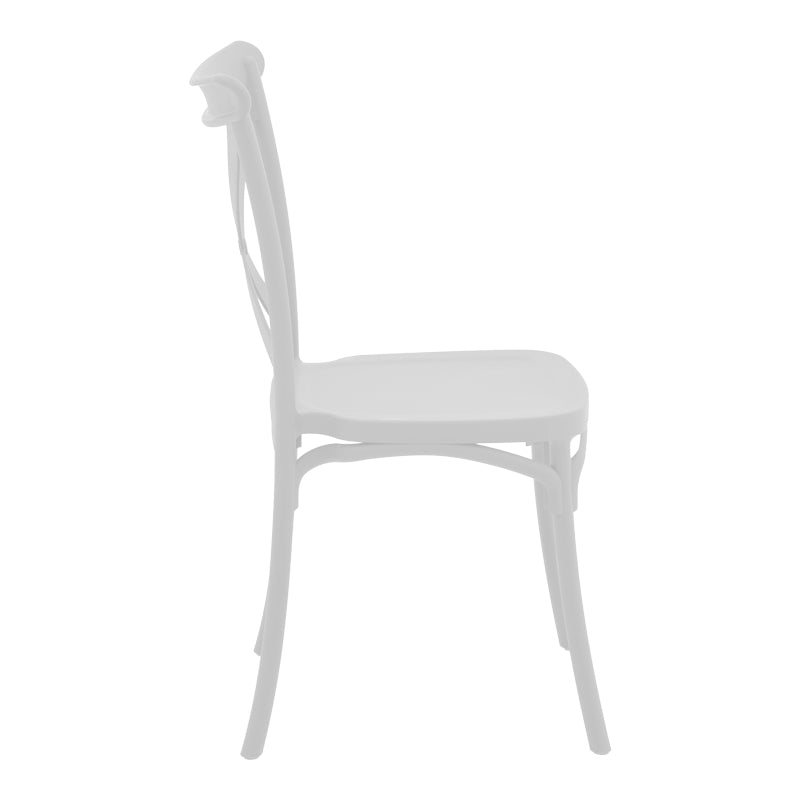 Εργονομική Καρέκλα Crossie  pp λευκό 51x48x90εκ
