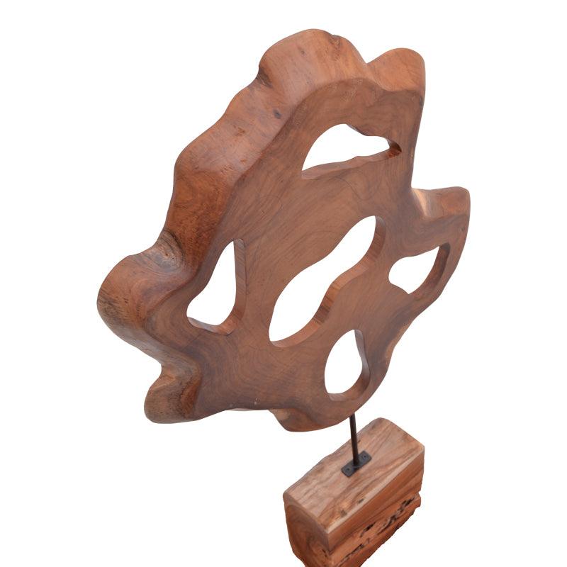 Επιτραπέζιο διακοσμητικό Strab Inart φυσικό ξύλο teak-μέταλλο