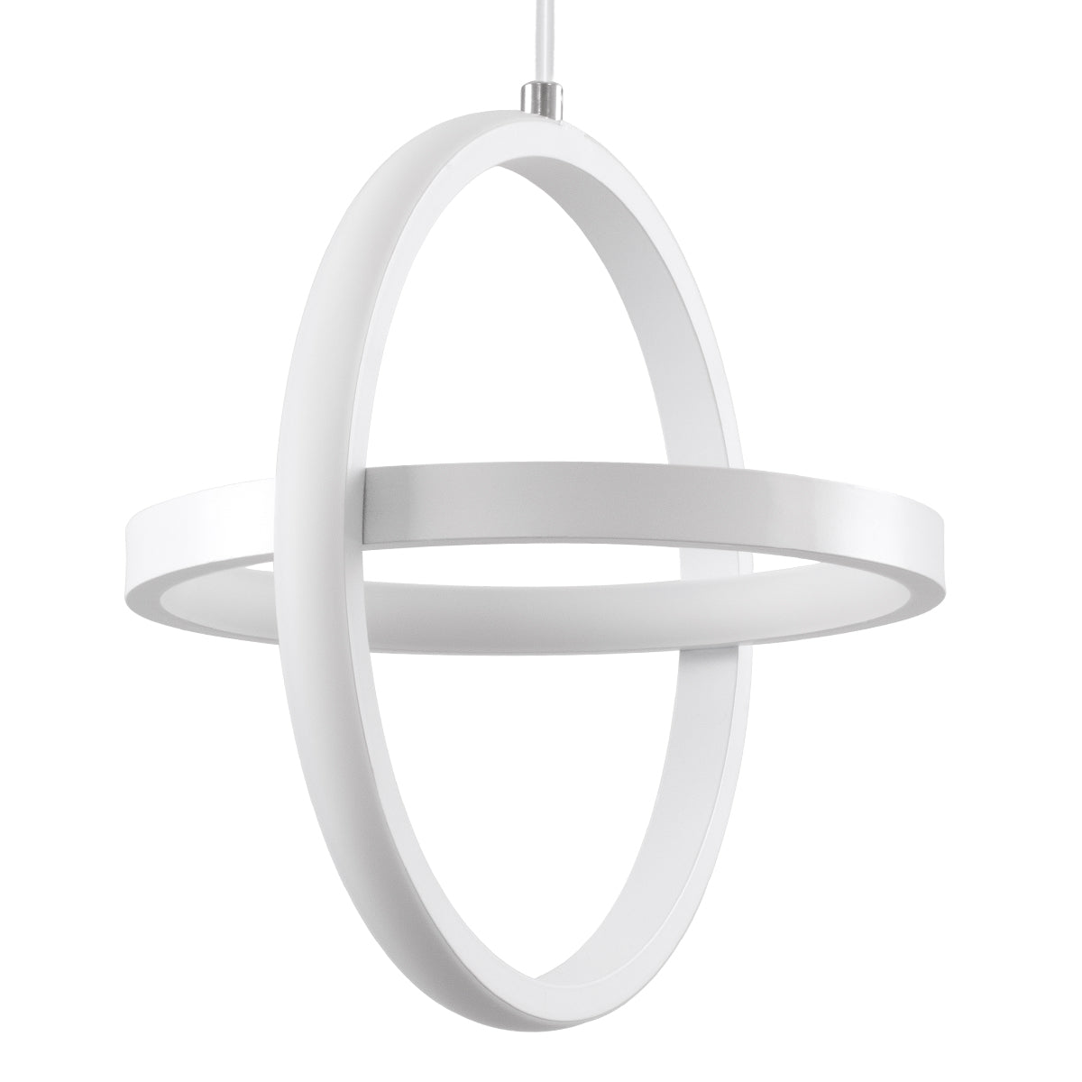Alice Κρεμαστό Φωτιστικό Οροφής Design Cct 20W 2400Lm 300° 220-240V - Εναλλαγή Φωτισμού Μέσω Διακόπτη On/Off All In One Ψυχρό 6000K+Φυσικό 4500K+Θερμό 2700K Μ25 X Π22 X Υ25Cm - Λευκό
