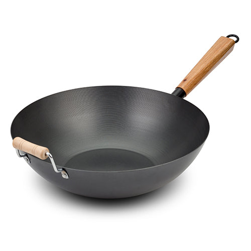 Nava Cantonese Wok από Ανοξείδωτο Ατσάλι με Αντικολλητική Επίστρωση 35cm