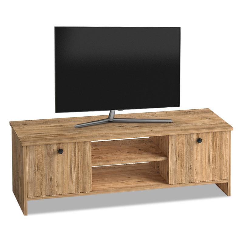 Έπιπλο Τηλεόρασης Cube Από Μελαμίνη Χρώμα Pine 120x30x40εκ.