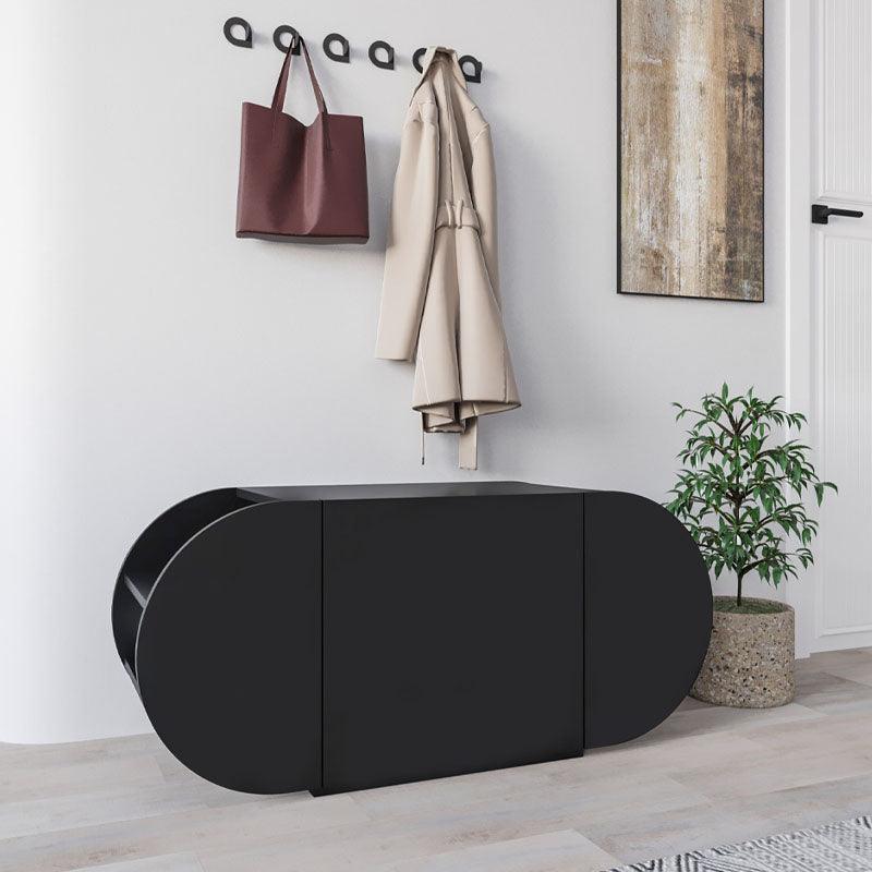 Παπουτσοθήκη Pozy Χρώμα Black Bute 110x40,4x50εκ.