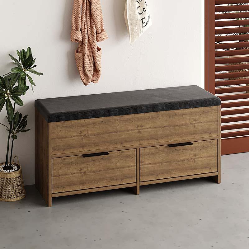 Παπουτσοθήκη Cove Χρώμα Ανοιχτό Καρυδί 106x34x51,5εκ.