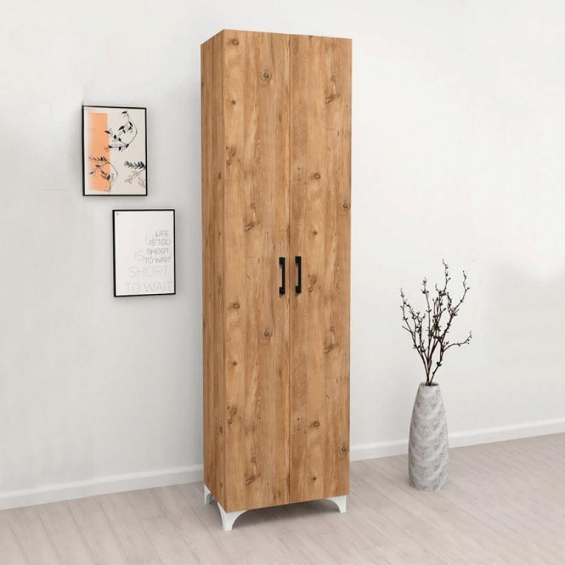 Ντουλάπα - Παπουτσοθήκη Μελαμίνης Lilly Χρώμα Pine Oak 49x32x178εκ.