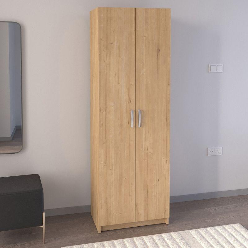 Παπουτσοθήκη Renso Δίφυλλη Χρώμα Sapphire Oak 59,8x37,8x178,5εκ.