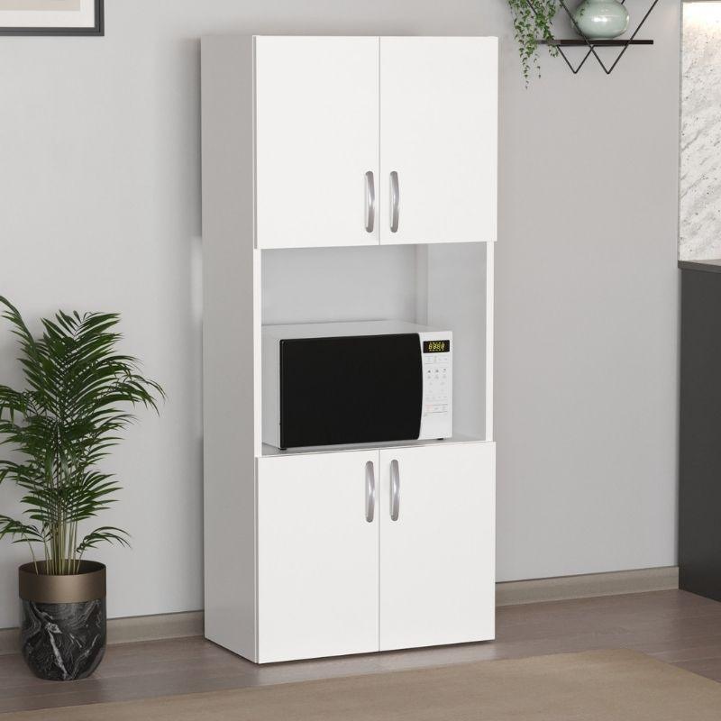 Ντουλάπα Κουζίνας Armado Χρώμα Λευκό 60x32x140εκ.