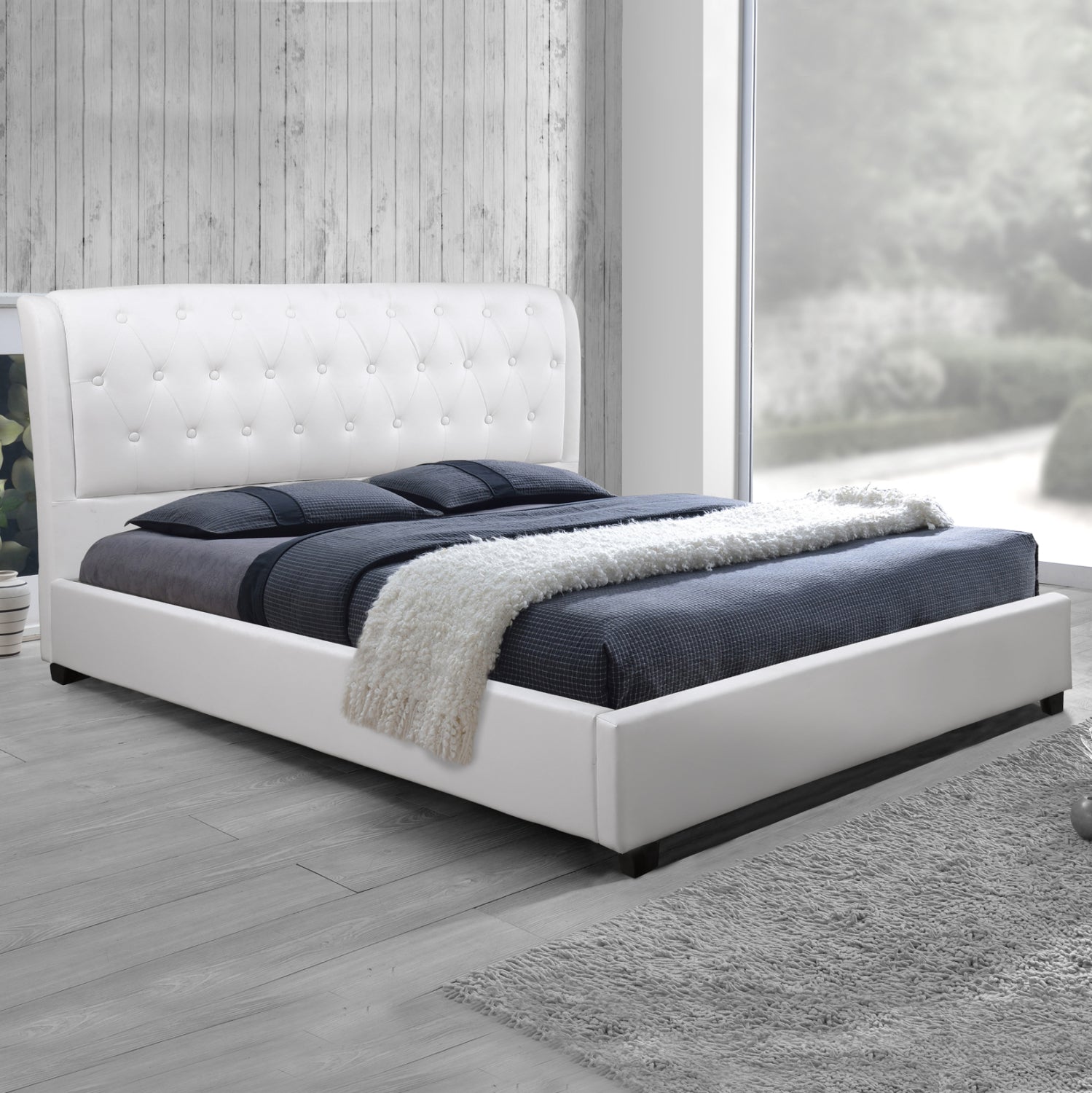 Κρεβατι Odalys 150X200 Εκ. Με Pu Λευκο