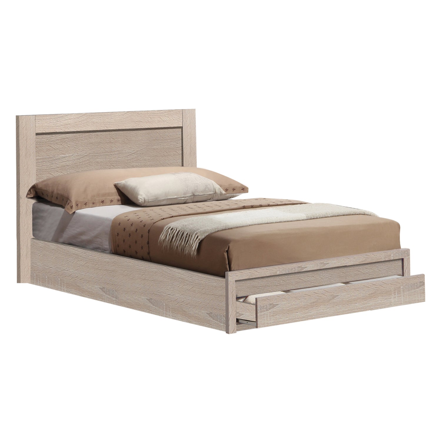 Κρεβατι Melany Με 1Συρταρι Sonoma 110Χ190