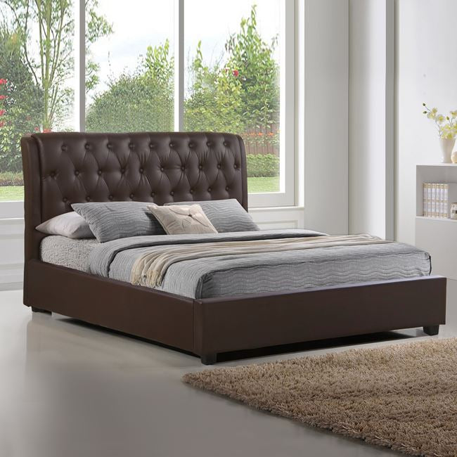Κρεβατι Odalys Με Pu Καφε 150X200 Εκ.