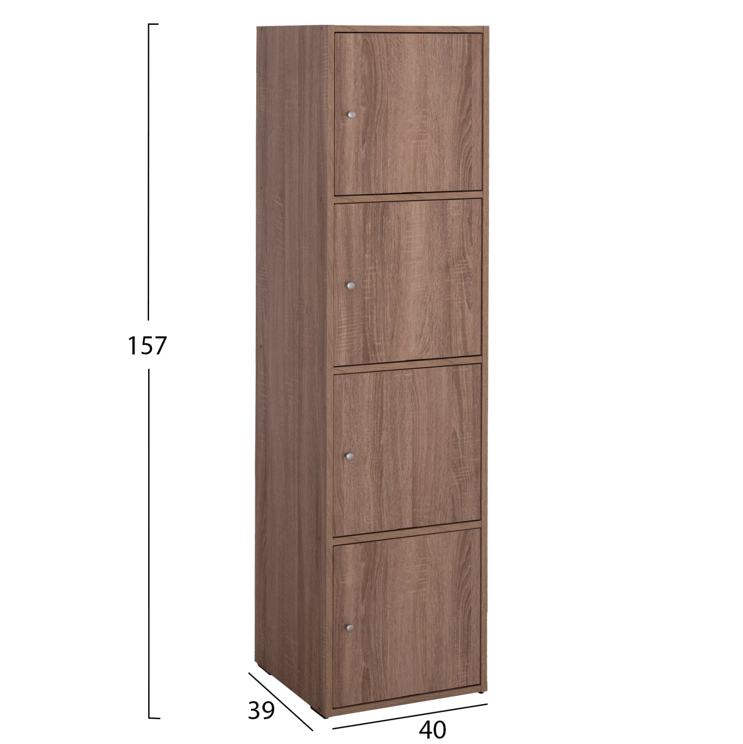 Ντουλαπι Soriano Sonama Oak Μελαμινη 40X39-41X157Υεκ.