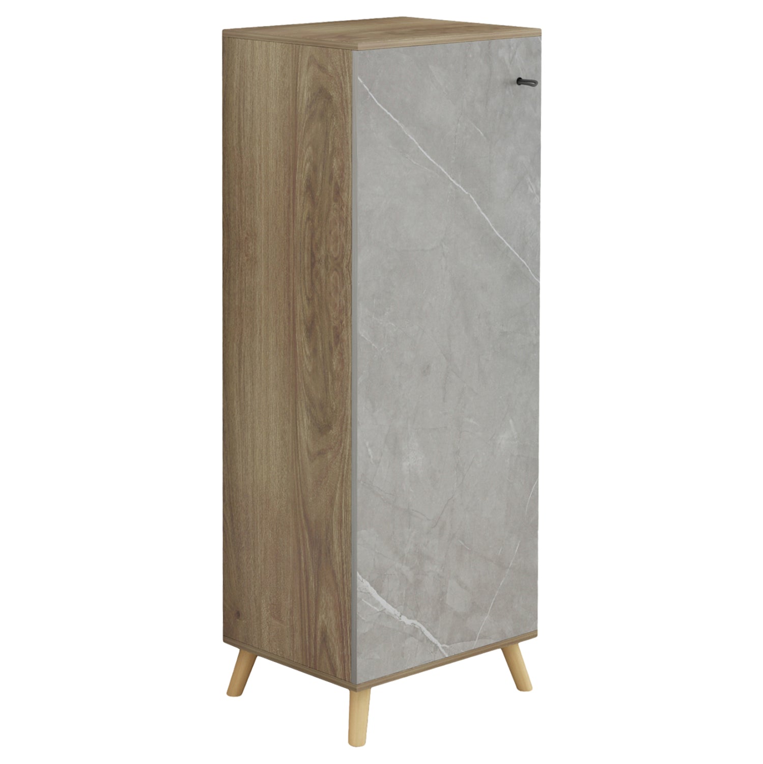Παπουτσοθηκη-Ντουλαπι Alvaro Μελαμινη Sonama-Stone Texture 50Χ38Χ135Yεκ.