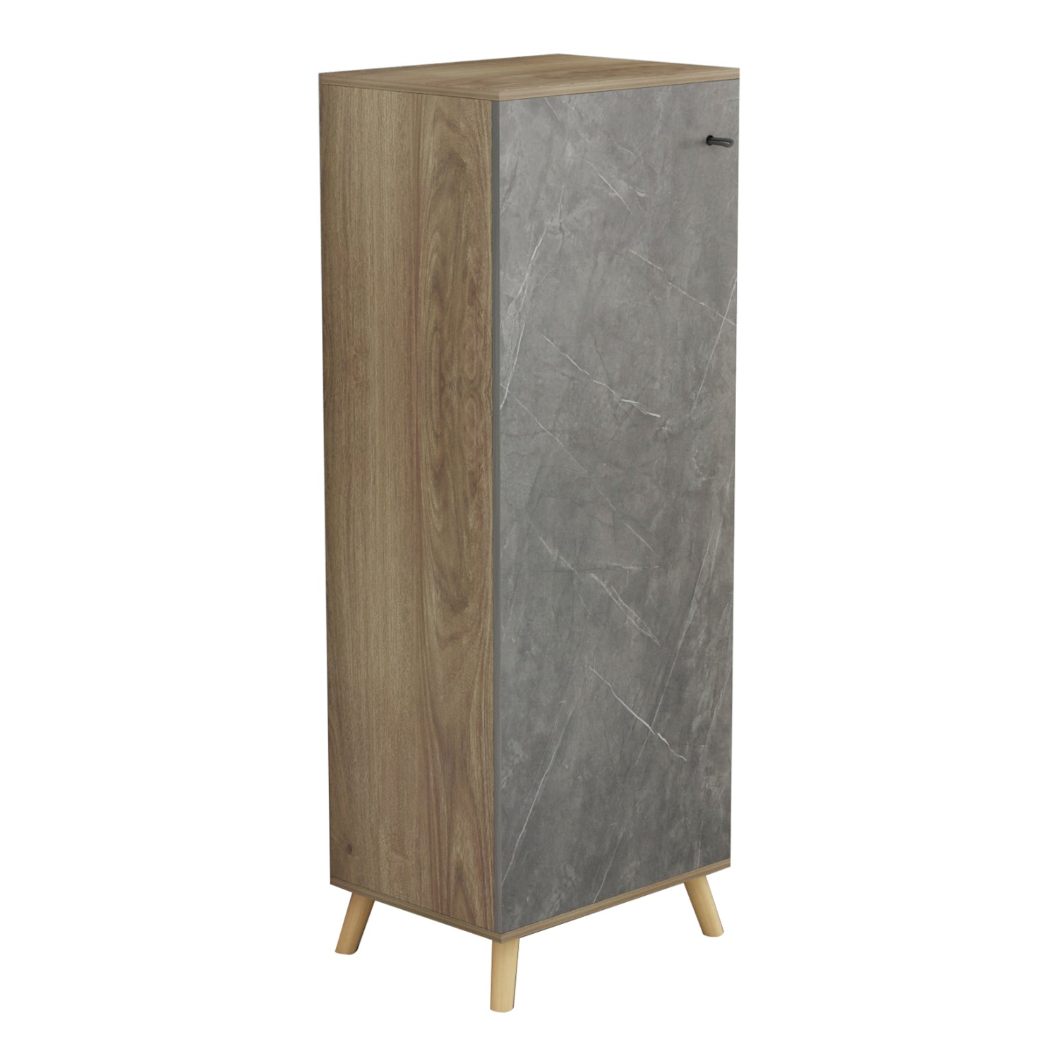 Παπουτσοθηκη-Ντουλαπι Alvaro Μελαμινη Sonama-Stone Texture 50Χ38Χ135Yεκ.