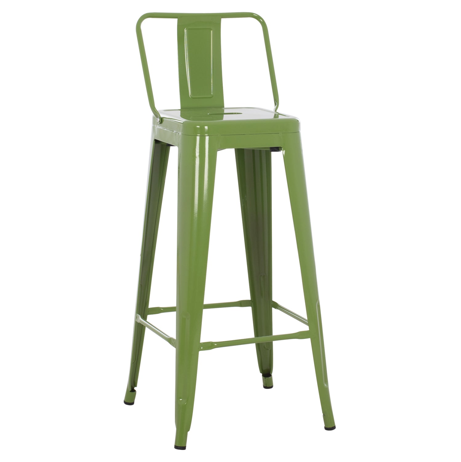 Σκαμπο Bar Me Πλατη Μεταλλικο Melita-Pro Light Olive Green 42X42X100Υεκ.