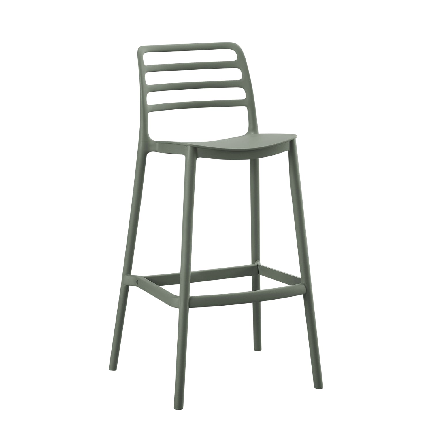 Σκαμπο Bar Πολυπροπυλενιου Snod Olive Green 37,2X50X101,5Υεκ.