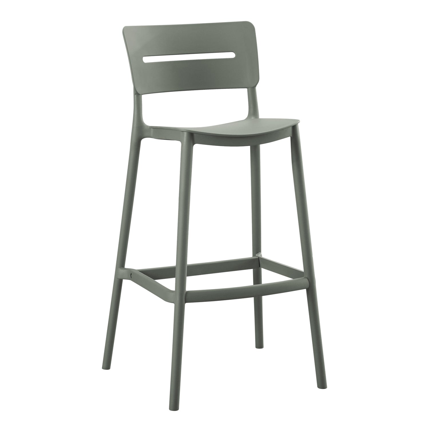 Σκαμπο Bar Πολυπροπυλενιου Snod2 Olive Green 37,2X50X101,5Υεκ.