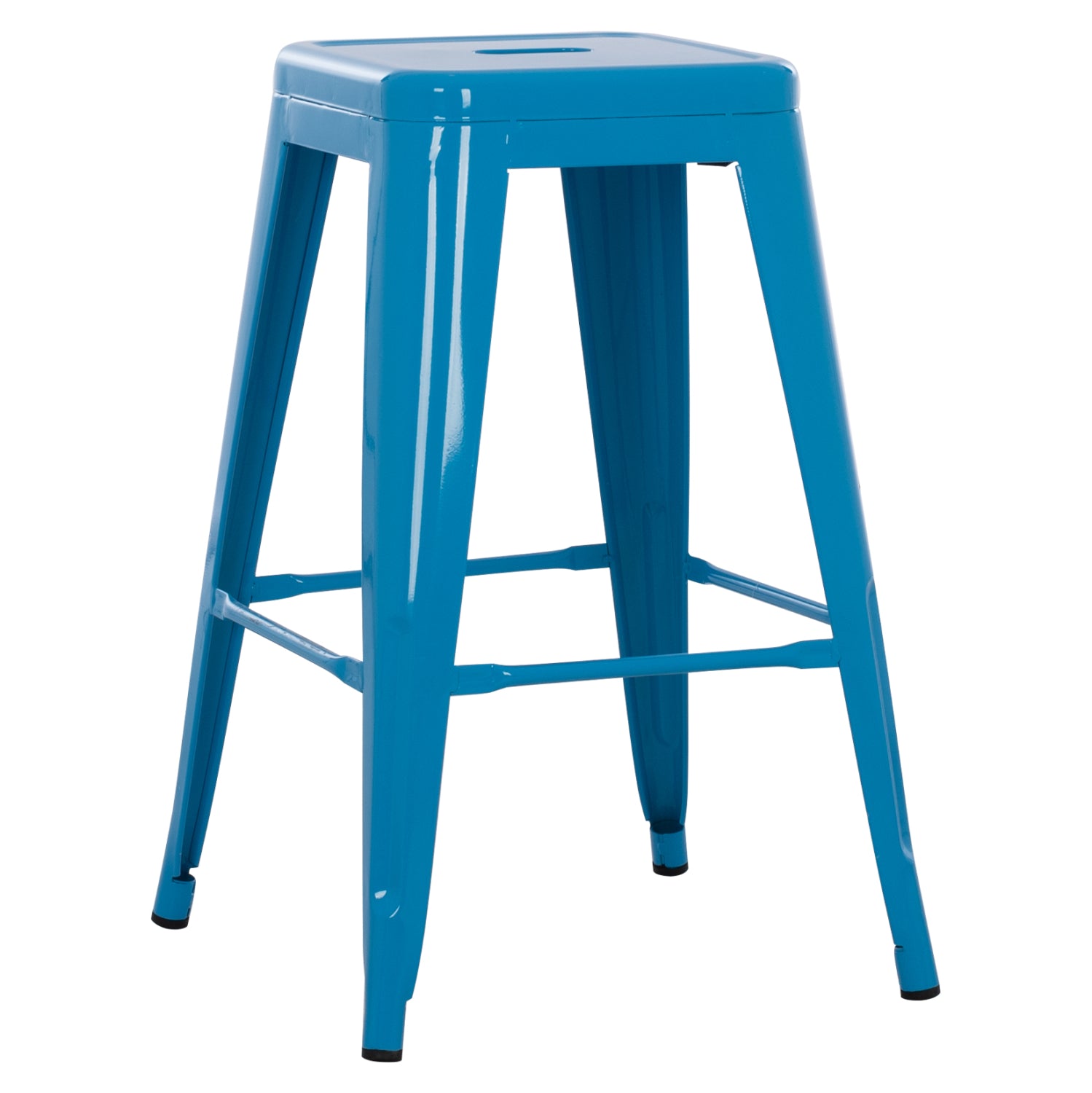 Σκαμπο Μεσαιου Υψους Μεταλλικο Melita-Pro Μπλε 43X43X67Υεκ.