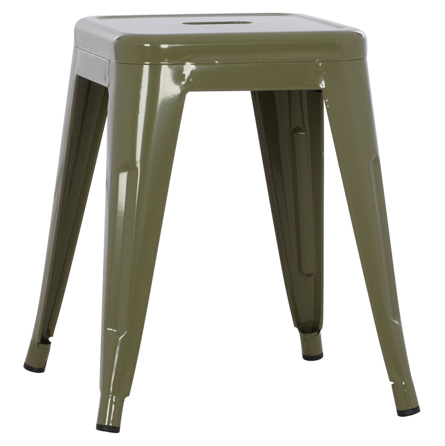 Σκαμπο Μεταλλικο Melita Σε Dark Olive Χρωμα 37X37X45Υεκ.