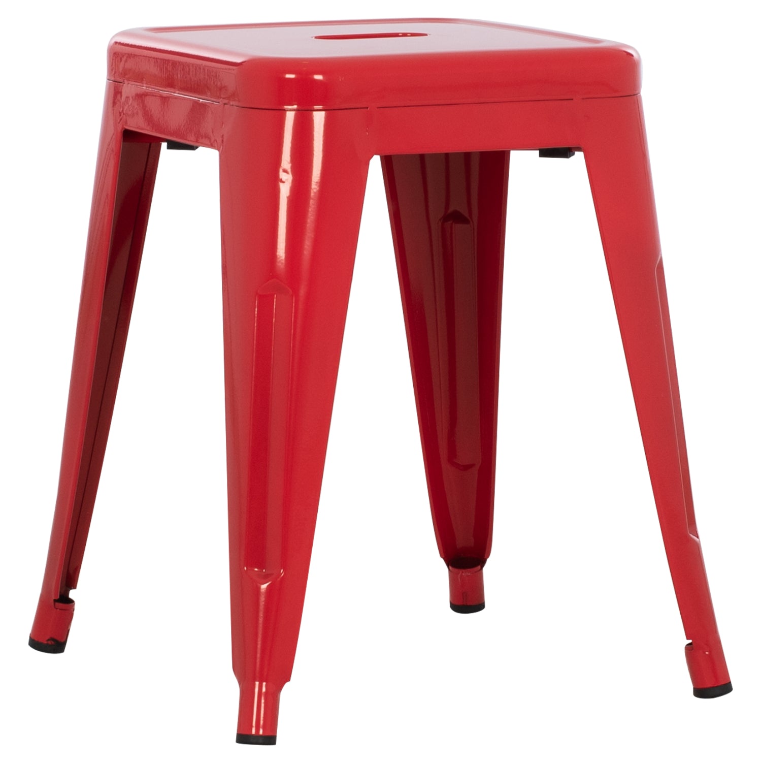 Σκαμπο Μεταλλικο Melita Σε Κοκκινο Χρωμα 37X37X45Υεκ.