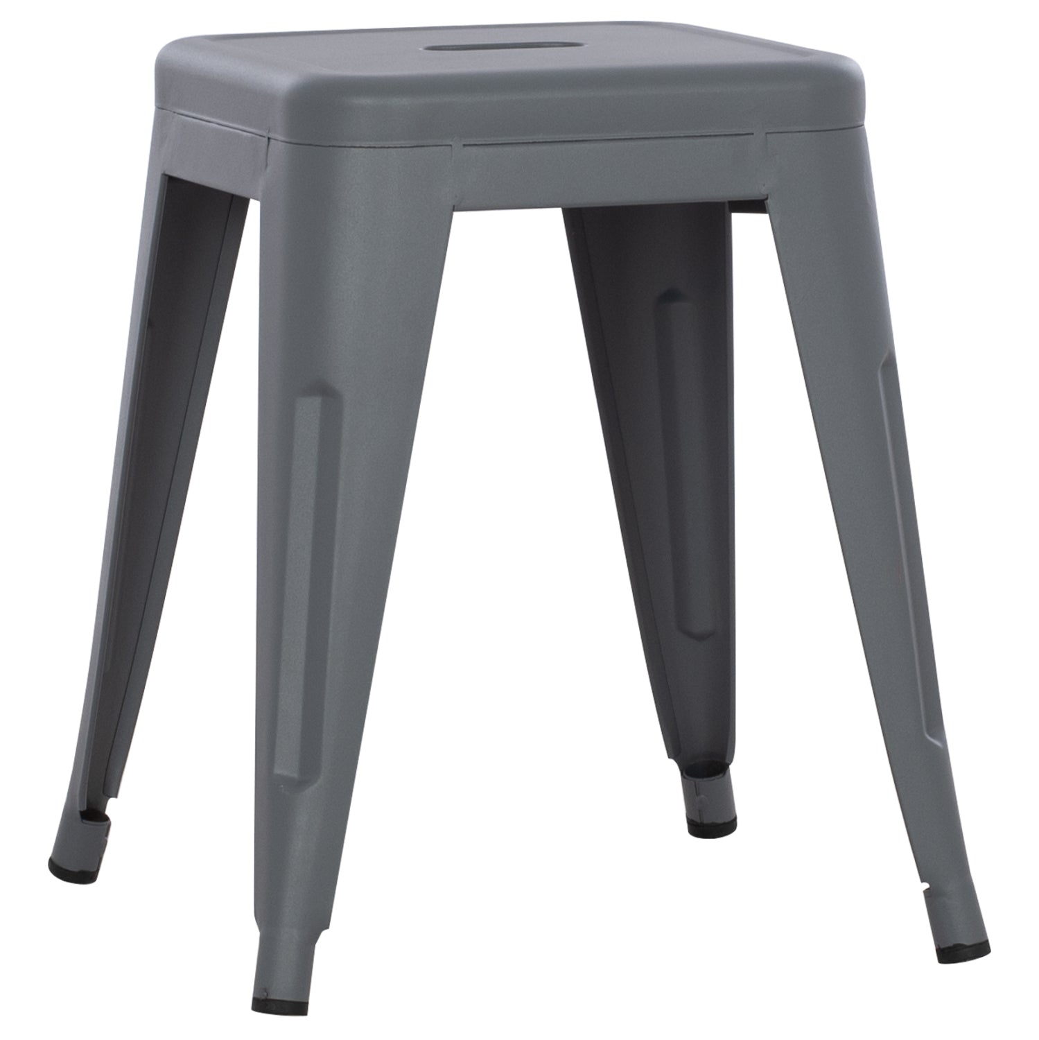 Σκαμπο Μεταλλικο Melita Σε Γκρι Ματ Χρωμα 37X37X45Υεκ.
