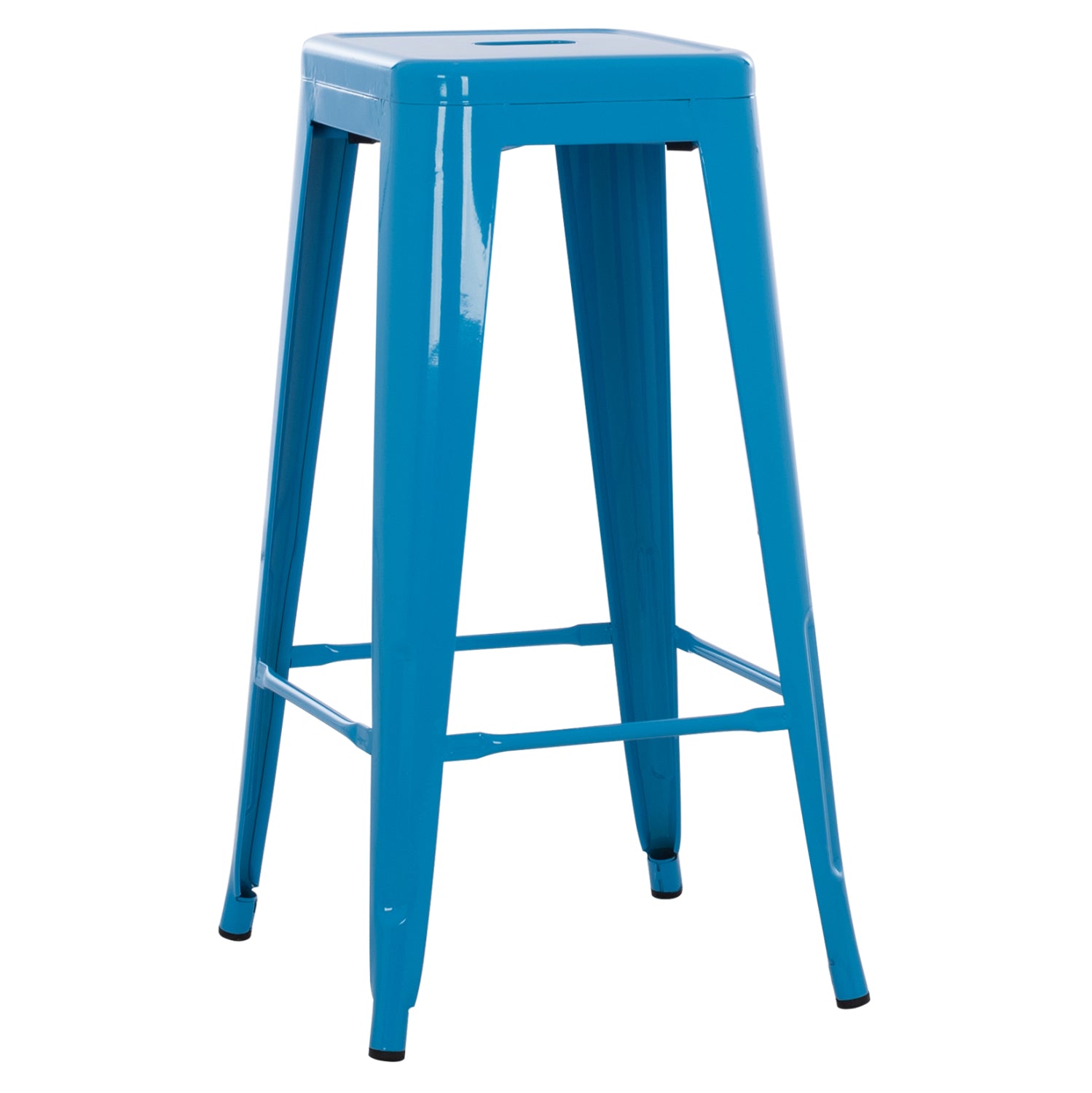 Σκαμπο Μπαρ Μεταλλικο Melita-Pro Σε Μπλε 43X43X78Υεκ.