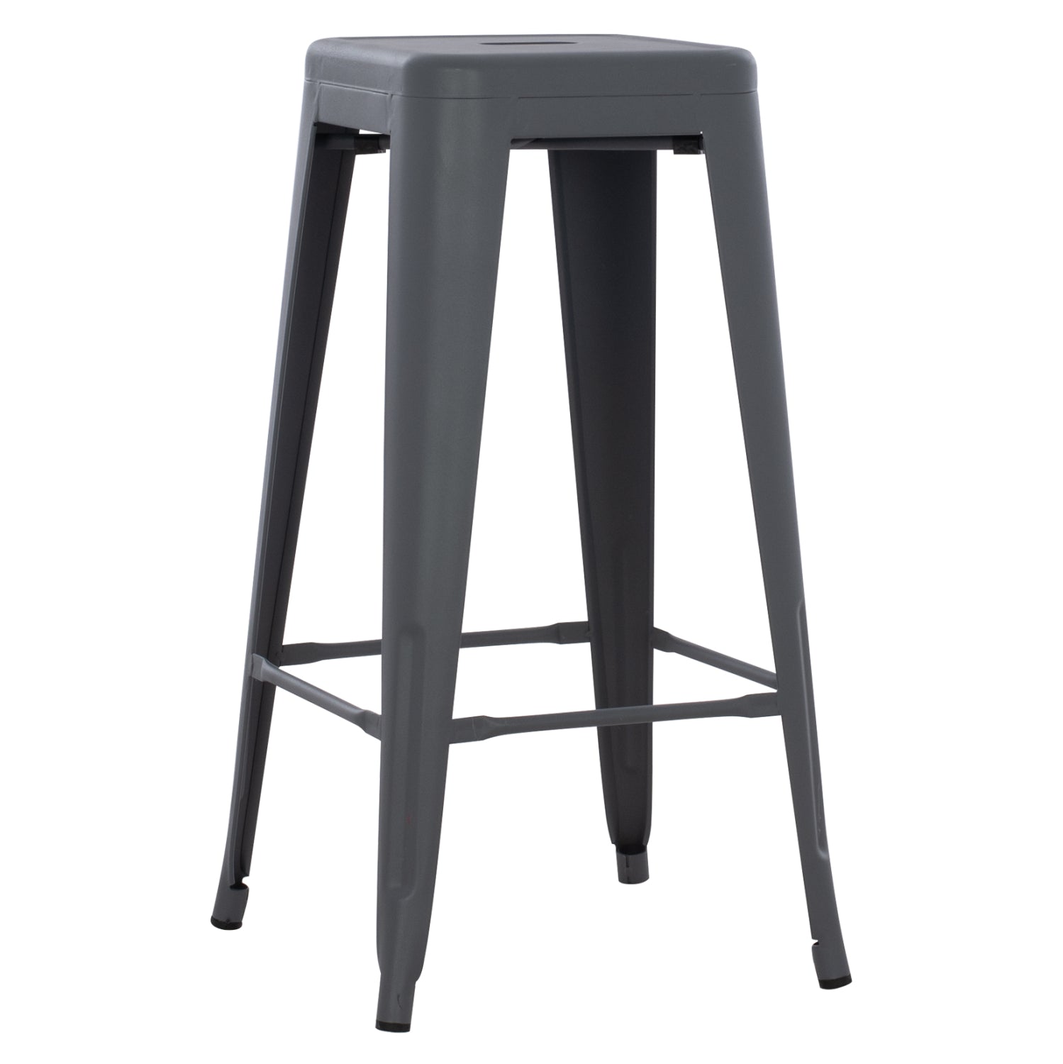 Σκαμπο Μπαρ Μεταλλικο Melita-Pro Σε Γκρι 43X43X78Υεκ.