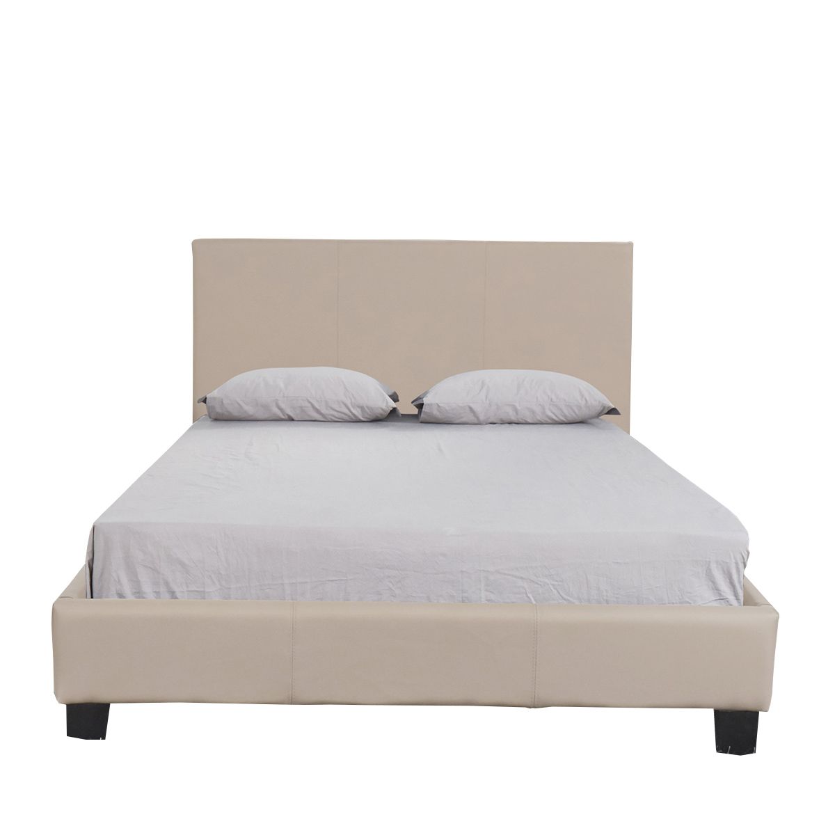 Κρεβάτι ArteLibre AZALEA Capuccino PU 213x131x88cm (Στρώμα 120x200cm)